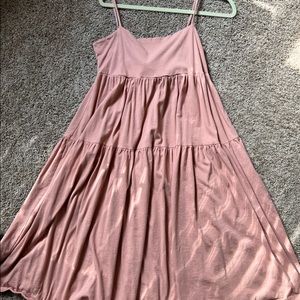 JCrew tie back pink dress